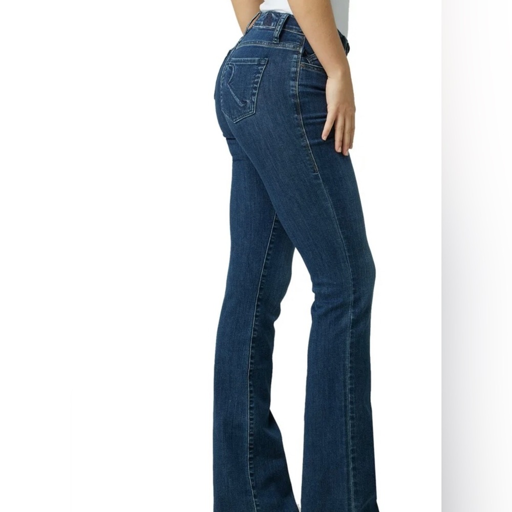 Rock & Republic Kasandra Bootcut Dark Denim Jeans Stretch Chic Edgy (Size 6L) - Picture 3 of 14